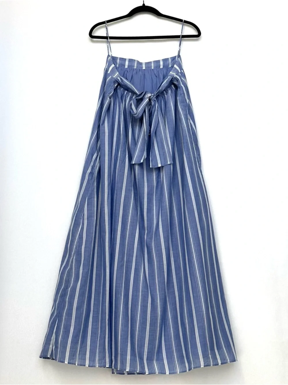 J.Crew Floaty Midi Dress in Striped Cotton Voile in Calm Sea Stripes | XL | NWT - Picture 5 of 16